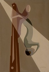 DEPOSIZIONE, 1971 - acrilico su tela cm. 70x100