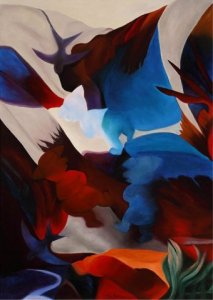 I TRE PORCELLINI, 2016 - Oil on canvas, cm. 70X100