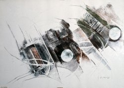 E 'CAOS, 1968 - photographic transfers, inks on paper cm. 70x50