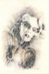 LA DIVA, 1973 - photographic transfers, pencils on paper cm. 34x50