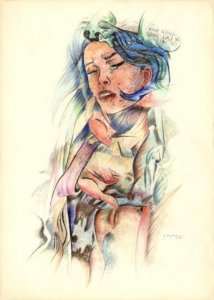 THE COMICS, 1984 - rip. photographs and colored pencils on paper cm. 50x70