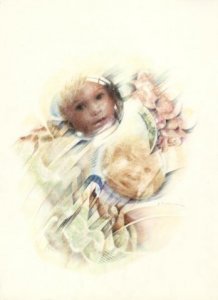 CHILDREN, 1991 - rip. photographs and colored pencils on paper cm.50X70