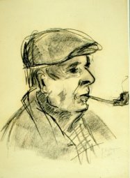 U 'ZII CICCIO, 1961 - [charcoal on paper cm. 32x43,5