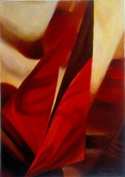 VELE DI FUOCO, 1997 - Oil on canvas cm. 50 x 70