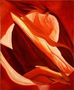 MAGMA, 2002 (earth) - oil on canvas cm50x60