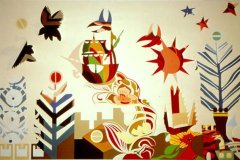 FAIRY TALES AND LEGENDS, 1974 - Acrylic on board 200 x 150 cm