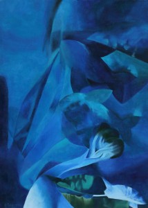 The Blue of Scilla 2020 oil on canvas cm. 70x50