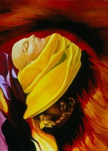 STRONGER THAN DEATH, 2002 - Oil on canvas, cm. 70x100