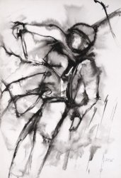 ASTRONAUTA, 1966 - Ink on paper, cm. 50x70