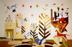 FAIRY TALES AND LEGENDS, 1974 - Acrylic on board 200 x 150 cm