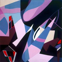 GEOMETRIE, 1971 - Acrylic on canvas 60 x 60 cm