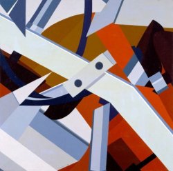 INGRANAGGI, 1975 - Acrylic on canvas cm. 80 x 80