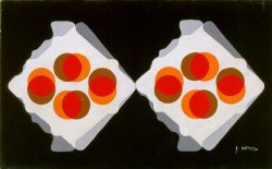 EGGS, 1970 - Acrylic on canvas, cm. 50 x 40