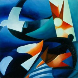 RONDINI AND SEMAFORO, 1987 oil on panel cm. 90x90