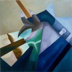 BREAK THE BARS, 1984 - Oil on canvas cm. 70 x 70